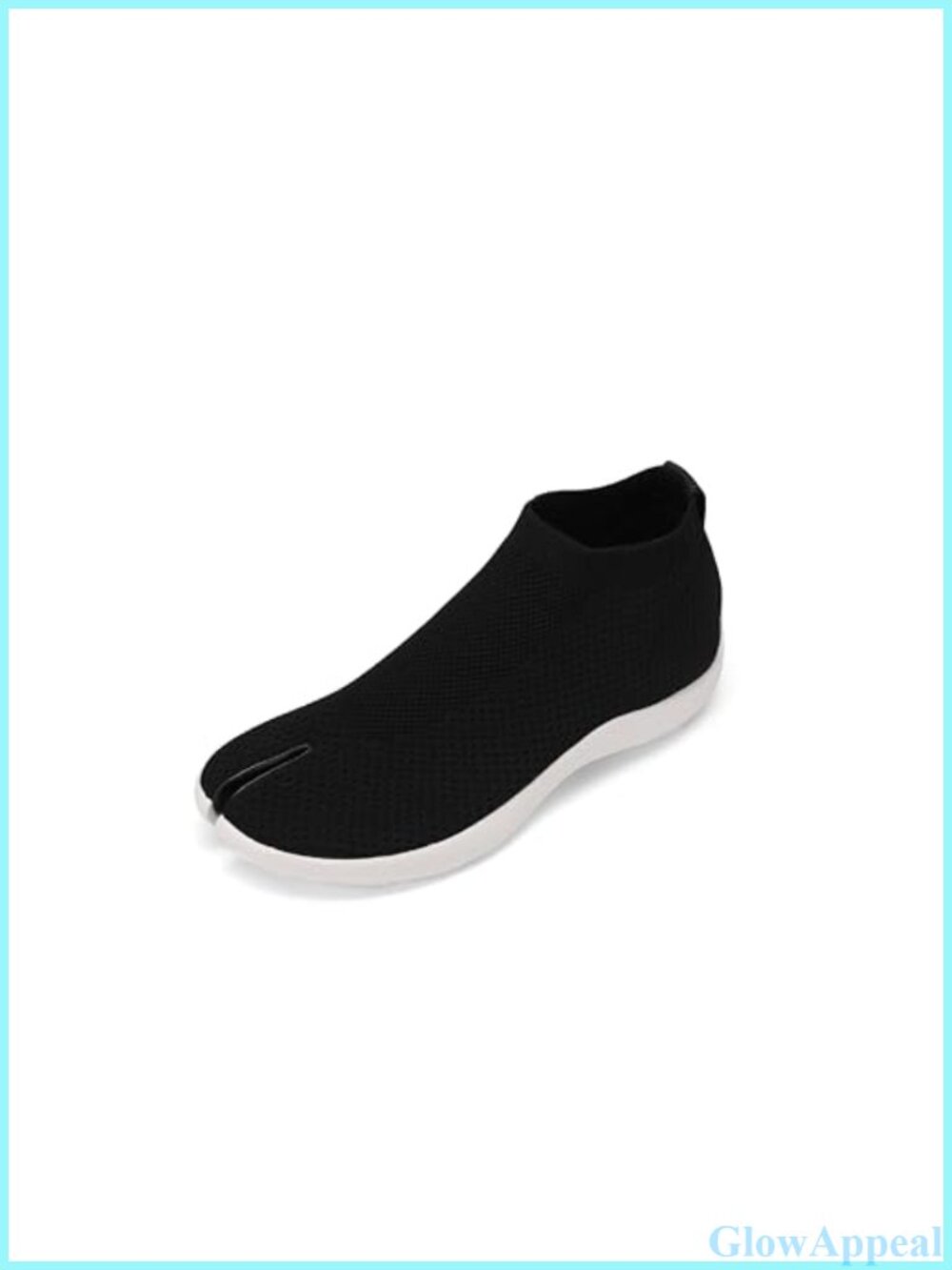 Knit High Top Split Toe Slip On Mesh Breathable Walking Sneakers